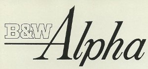 B&W Alpha logo