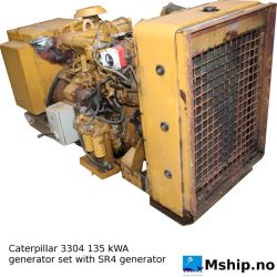 Caterpillar 3304 135 kWA generator set with SR4 generator