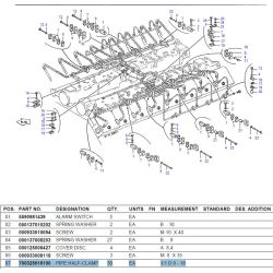 MTU 700325018100 PIPE HALF-CLAMP