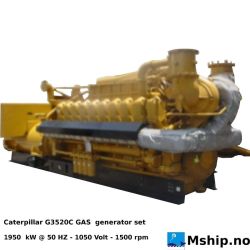 Caterpillar G3520C GAS generator set - 1950 kW - NEW unused unit
