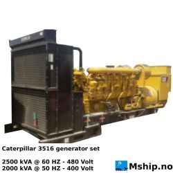 Caterpillar 3516 Diesel generatorset 2000/2500 kVA - New unused unit.