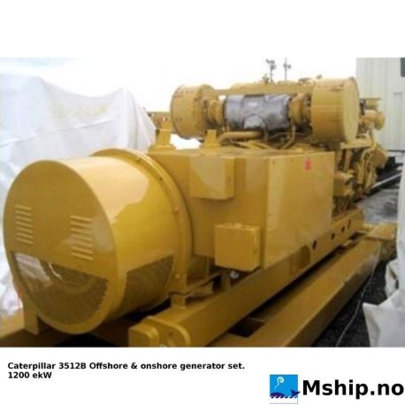 Caterpillar 3512B Diesel generatorset - New unused unit. https://mship.no