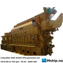MaK 9CM25 HFO generatorset 3240 kVA