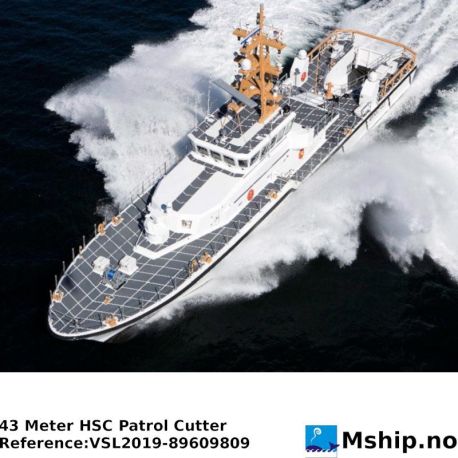 43 Meter HSC Patrol Cutter https://mship.no