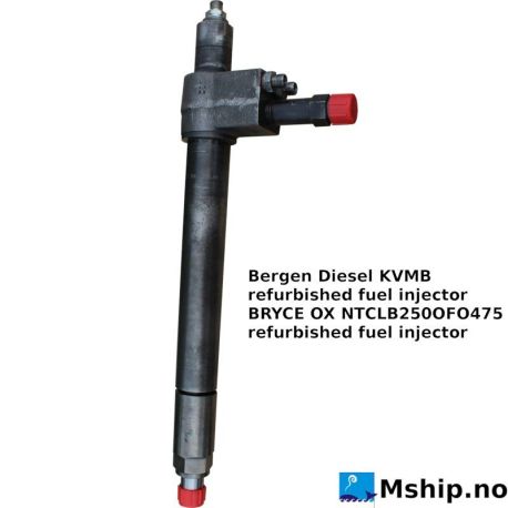 Bergen Diesel KVMB refurbished fuel injector BRYCE OX NTCLB250OFO475 https://mship.no