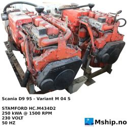 Scania D9 95M generator set https://mship.no