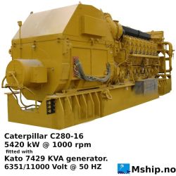 Caterpillar C280-16 generator set