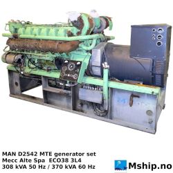 MAN D2542-MTE generator set