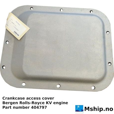 Crankcase access cover Bergen KV engine part 404791 https://mship.no