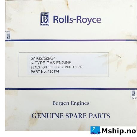 Seals for fitting cylinder head, Bergen K-Type gas engine https://mship.no
