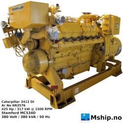 Caterpillar 3412 DI generator set 380 kWA