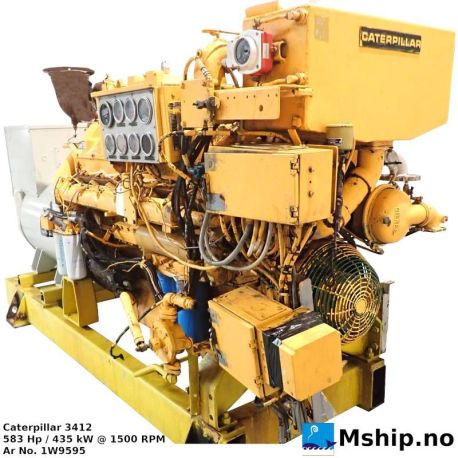 Caterpillar 3412 generator set 598 kVA https://mship.no