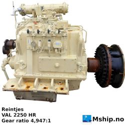 Reintjes VAL 2250 HR Gear ratio 4,947:1 https://mship.no