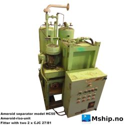 Ameroid separator model HC50 fitted with two CJC 27/81 filter unit https://mship.no
