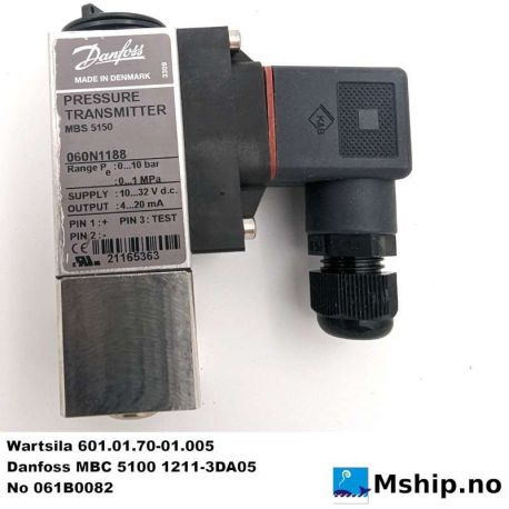Wartsila pressure transmitter 601.01.70-01.005 Danfoss 061B0082 https://mship.no