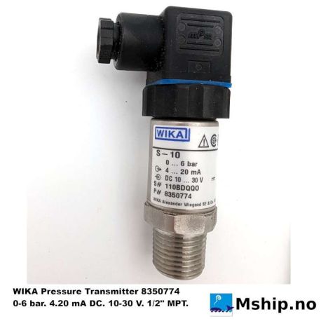 WIKA S-10 Pressure Transmitter 8350774 https://mship.no