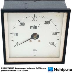 RHEINTACHO Analog rpm indicator 0-600-rpm https://mship.no