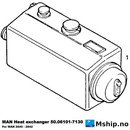MAN Heat exchanger 50.06101-7130 https://mship.no