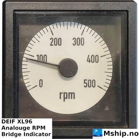 DEIF XL96 Analouge RPM Bridge Indicator https://mship.no