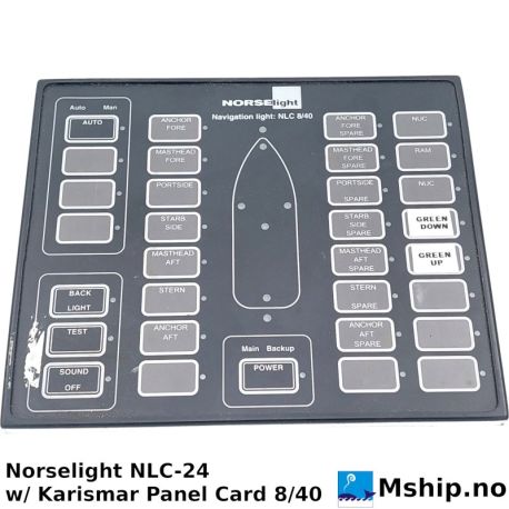 Norselight NLC-24 w/ Karismar Panel Card 8/40 https://mship.no