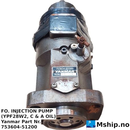 Fuel Injection Pump - Yanmar 53604-51200 for Yanmar N280 engine https://mship.no