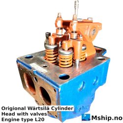 Wärtsilä Cylinder Head with valves L20 Engine https://mship.no