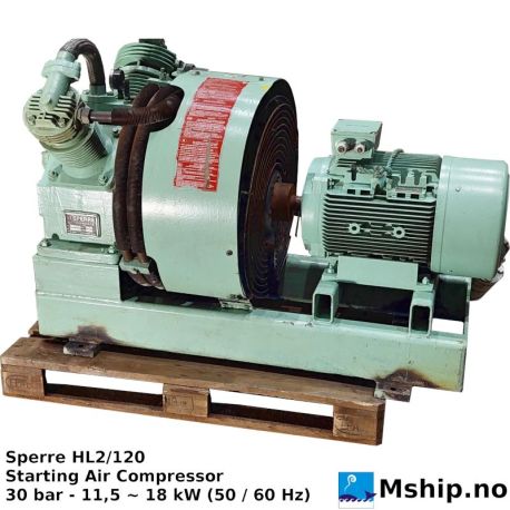 Sperre HL2/120 Starting Air Compressor https://mship.no