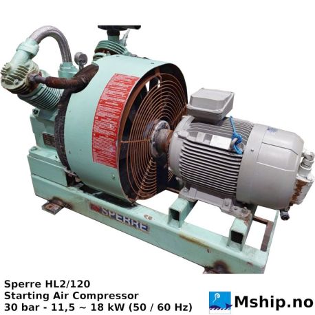 Sperre HL2/120 Starting Air Compressor https://mship.no