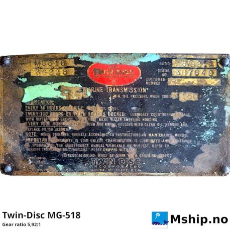 Twin-Disc MG-518 https://mship.no