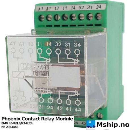 Phoenix Contact Relay Module EMG 45-RELS/K3-G 24 https://mship.no