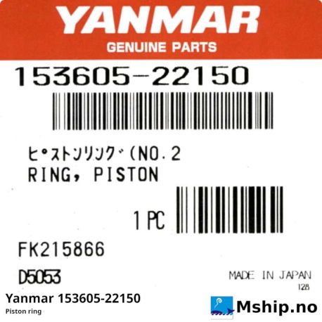 Yanmar N280 piston ring 153605-22250