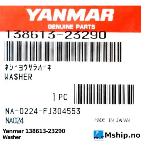 Yanmar 138613-23290 Washer https://mship.no