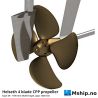 Kumera Helseth Type 4H 4 blade CPP propeller 1700 mm https://mship.no