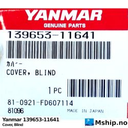 Yanmar 139653-11641 Cover, Blind https://mship.no