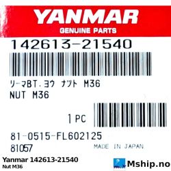 Yanmar 142613-21540 Nut M36 https://mship.no