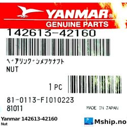 Yanmar 142613-42160 Nut