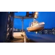 Vikhavn in the crane at the quay, evening