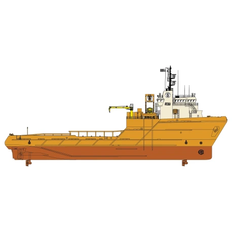260' AHTS, DP2, built 1998, yard no. 163 – profile drawing