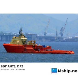 260' AHTS, DP2, built 1998, yard no. 163 – profile drawing