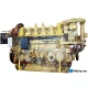 Caterpillar 3606 — Manufacturer: Caterpillar, Model: 3606, Arrangement number: 7W6424, Serial number: 8RB00352, Performance specification: 0T8586, Year: 1989, HP: 2258, kW: 1680, RPM: 1000, Running Hours: 77.000 in 2013., Cylinder bore: 280 mm, Piston Stroke: 300 mm, Number of cylinders: 6, Displacement: 111 Liter, Cylinder configuration: In line, Rotation direction: CCW - Counter clockwise seen from aft, Fuel Type: Diesel, Other: Rebuilt to C280 and TIER II with electronic injectors in 2008 - done by Caterpillar.
EXHAUST MANIFOLD and coolers SOLD !!! - not included with engine.
, Weight: 15680 kg. dry weight.