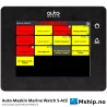 Auto-Maskin Marine Watch S-ACE Annunciator Panel — Manufacturer: Auto-Maskin, Model: Marine Watch S-ACE, Manufacturers part number: 1500075, Performance specification: Alarm annunciator / repeater: 5.7" colour touchscreen 640 x 480, 2 touch buttons, buzzer output; IP56, Class: IACS type approved: DNV (TAA000033G) – Marine Watch S Series, Weight: 0.8 kg, Volt: 8-32 VDC (12 / 24 VDC systems), Working temperature max, celsius degrees: Operating -25 to +70 °C, storage -30 to +85 °C, Remarks: Ethernet to the Marine Watch S network, follows the S-ONE configuration, DIMENSIONs: Approx. 162 x 130 x 67 mm (W x H x D); panel cut-out 155 x 123 mm, access depth 90 mm