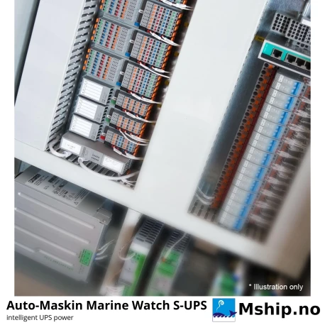 Auto-Maskin Marine Watch S-UPS Intelligent UPS Power — Manufacturer: Auto-Maskin, Model: Marine Watch S-UPS, Manufacturers part number: 1500083, Performance specification: Intelligent UPS power supply for Marine Watch S I/O cabinets, Class: IACS type approved: DNV (TAA000033G) – Marine Watch S Series