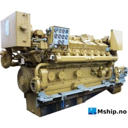 Caterpillar D399 PC — Manufacturer: Caterpillar, Model: D399 PC, Arrangement number:  3N198 , Serial number: 91B1114, HP: 1000@1225 rpm / 1380@1300 rpm, kW: 839 kW@ 1225 rpm /  1029kW@1300 rpm, RPM: 1225 rpm / 1300 rpm, Running Hours:  since last overhaul: 28.188.   Total hours: 125.937, Cylinder bore: 159 mm, Piston Stroke: 203 mm, Number of cylinders: 16, Cylinder configuration: V-engine, Fuel Type: Diesel