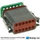 Auto-Maskin Connector Kit DCU 200E Series — Manufacturer: Auto-Maskin, Model: Connector Kit DCU 200E Series, Manufacturers part number: 1006479, Performance specification: 4 Deutsch DT connectors, crimp sockets and sealing plugs for one 200E Series DCU