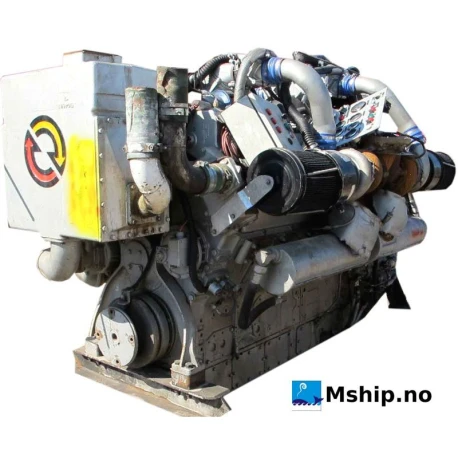 Detroit Diesel 12V149TI — Manufacturer: Detroit, Model: 12V-149 TI, Serial number: 12E-9095, Performance specification: 9122-7301, Year: 1988, HP: 953, kW: 700, RPM: 1800, Running Hours: 18885, Cylinder bore: 146 mm, Piston Stroke: 146 mm, Number of cylinders: 12, Displacement: 39.2 liter, 2384 CID, Cylinder configuration: V-engine, Rotation direction: CCW - Engine rotation is determined by viewing engine from front end. - please see photo for clarification., Fuel Type: Diesel