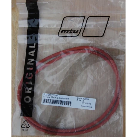 MTU 700429178000 O-RING — Manufacturer: MTU, Manufacturers part number:  700429178000