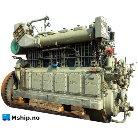 MWM TBD 484-6U — Manufacturer: MWM, Model: TBD 484-6U, Serial number: 484.06.10041, Year: 1978, HP: 591, kW: 441, RPM: 308, Rotation direction: Reversible engine - can rotate both ways