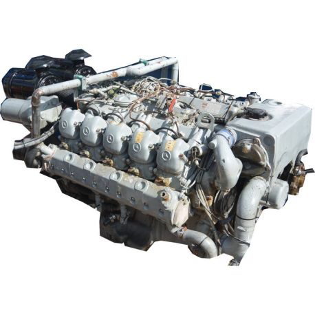 SOLD Mercedes OM 423 V10  - 350 hp. — Manufacturer: Mercedes  Wizeman, Model: OM 423 - Wizemann WM 423 SWS   - 24 volt starter., Serial number: 423.900-000.185997, HP: 350, kW: 216, RPM: 2300, Fuel Type: Diesel., Other: Wizemann marine diesel.
