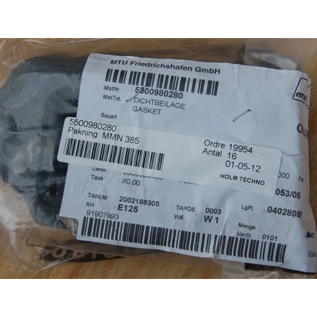 MTU 5500980280 GASKET — Manufacturer: MTU, Manufacturers part number: 5500980280