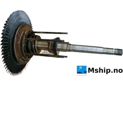 turbine rotor incl shaft MAN NA 57/T  (from MAN 9L 58/64 – 1110079) — Manufacturer: MAN B&W Turbo, Model: NA 57/T, Performance specification: IMO 1413, Class: Germanischer Lloyd